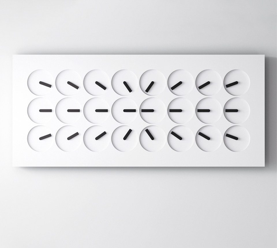 On Time24 kinetic art wall clock