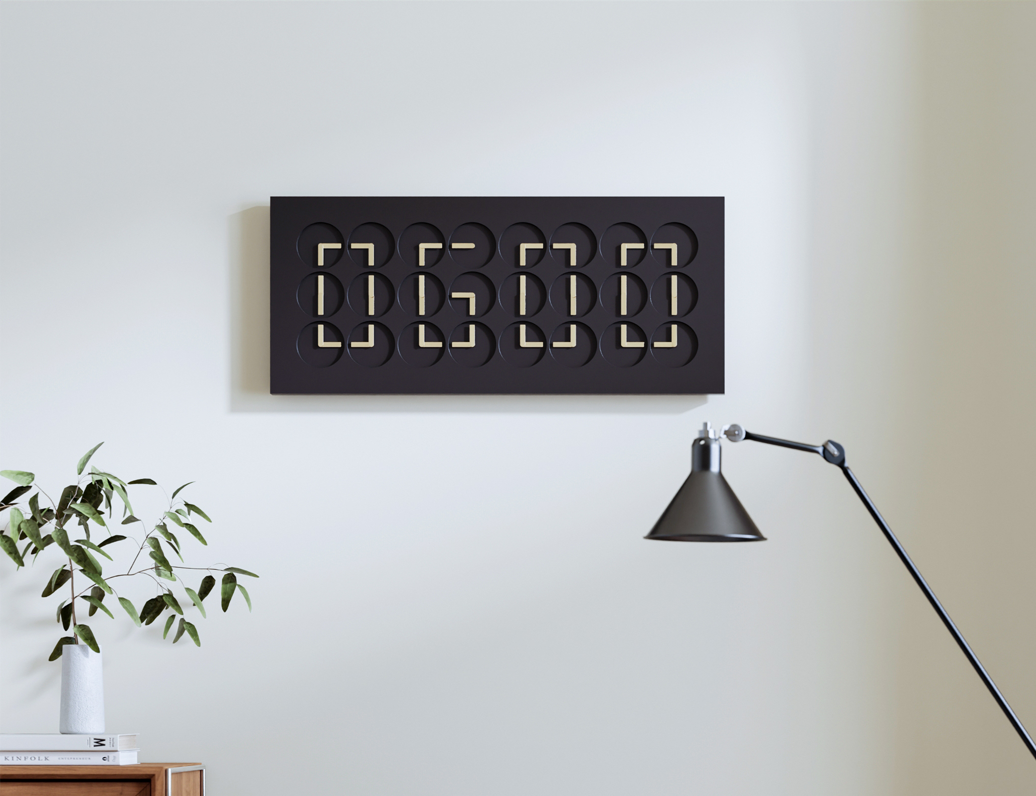 Black Gold Kinetic Art Clock – On Time 24 Luxury Wall Clock - Image 4