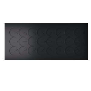All Black Kinetic Art Clock – On Time 24 Luxury Modern Wall Clock