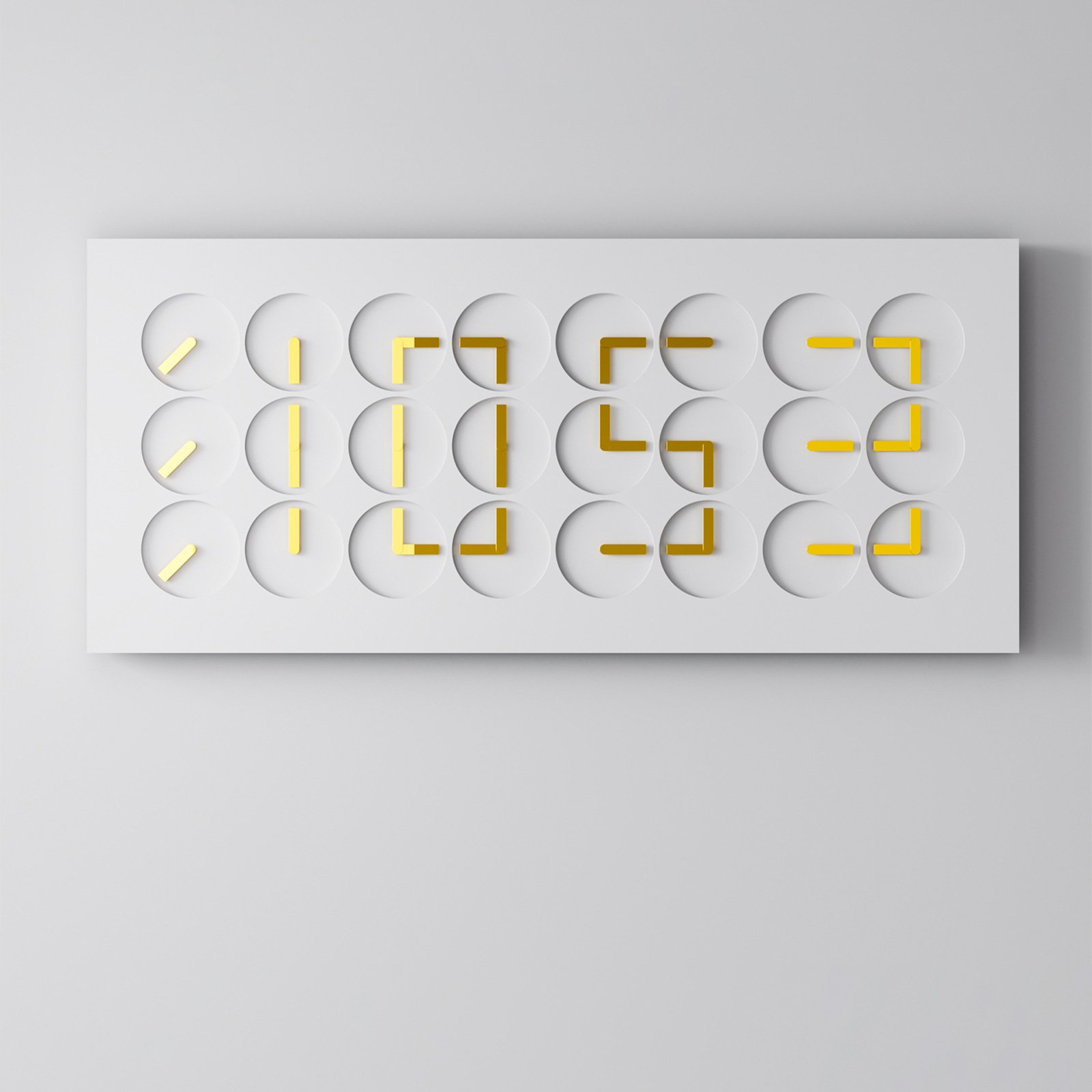 ON TIME 24 — White Stone / Gold Hands
