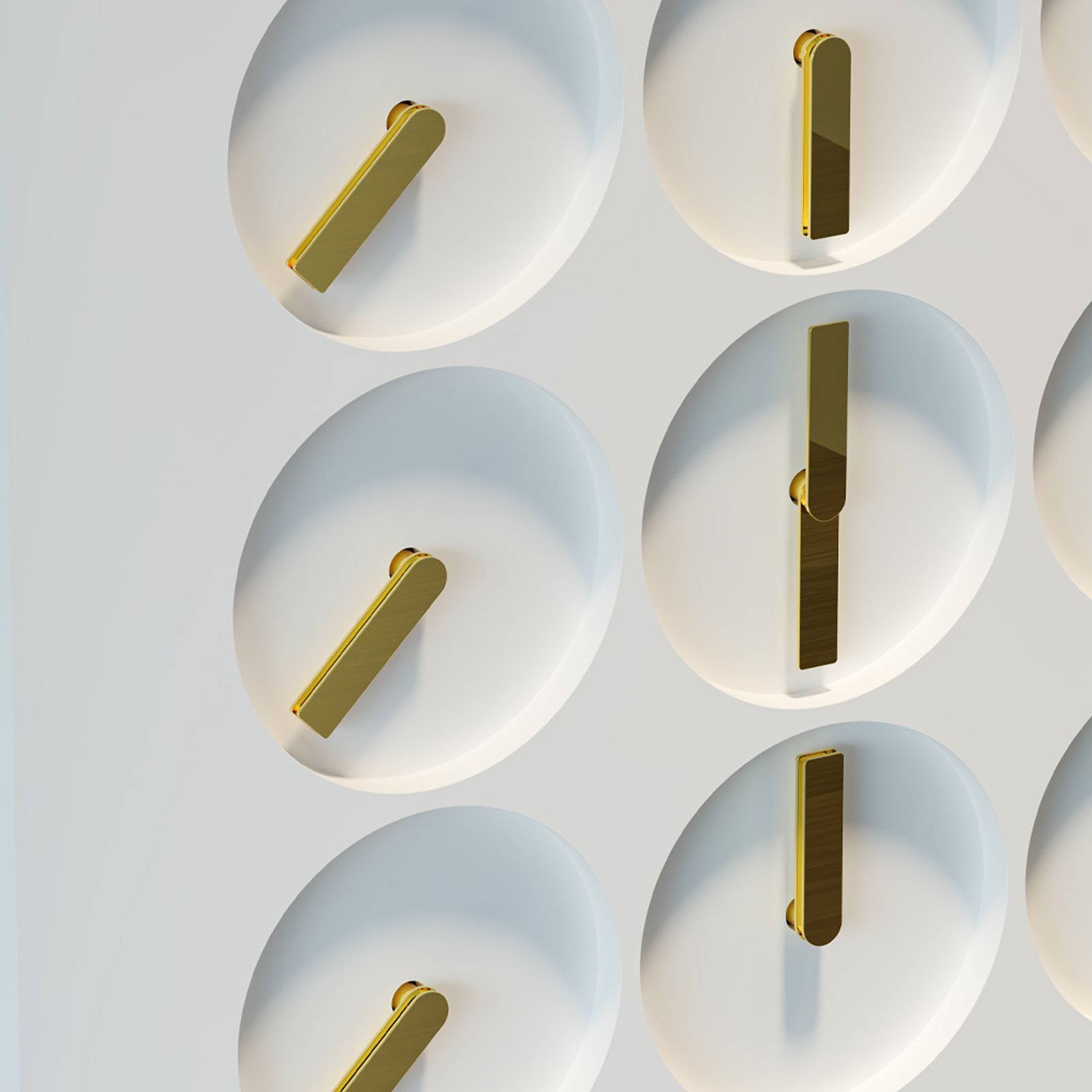 ON TIME 24 — White Stone / Gold Hands
