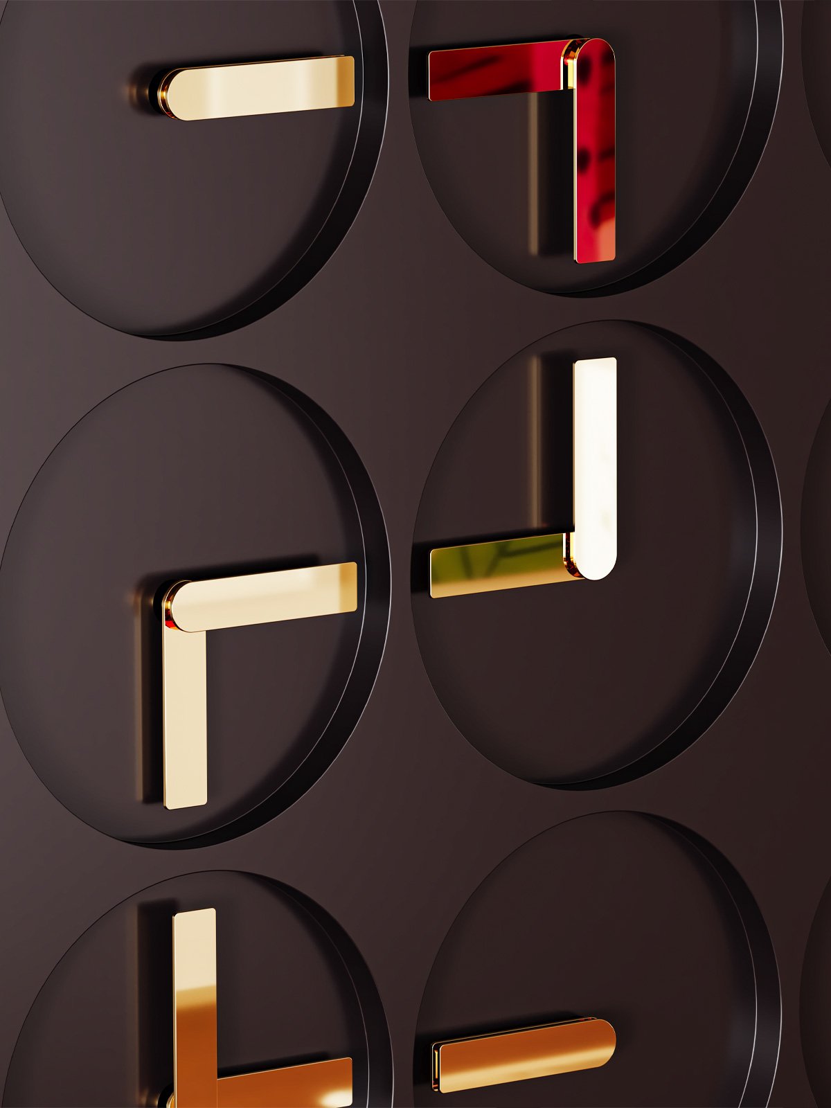 ON TIME 24 black and gold finish